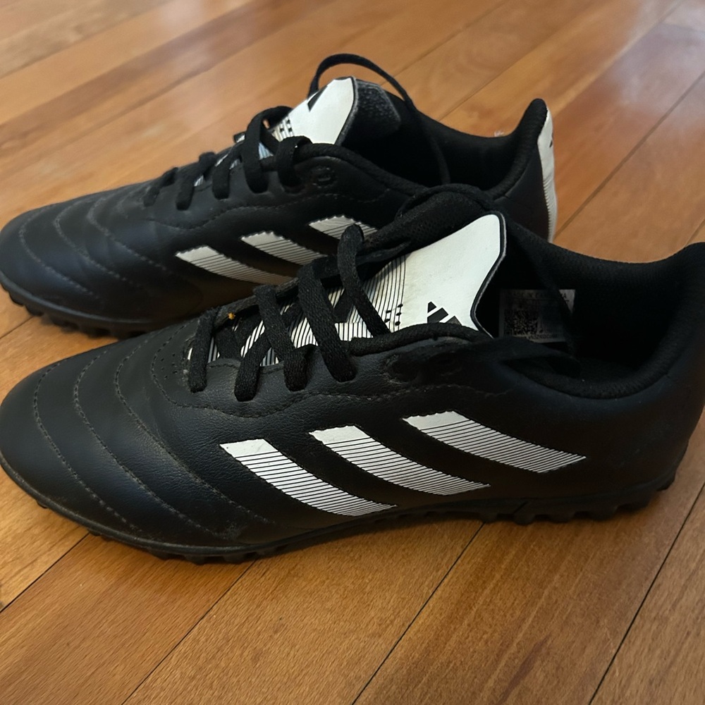 Adidas Black and White Turf Shoes